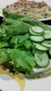 Salad!!! food reeducation with colorful food Royalty Free Stock Photo